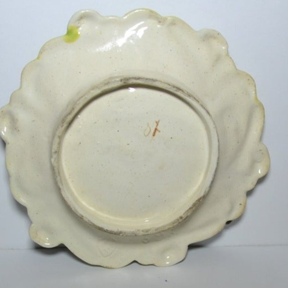 Trinket Dish/Ashtray With Pipe Faint Makers Mark On Bottom - Picture 3 of 5